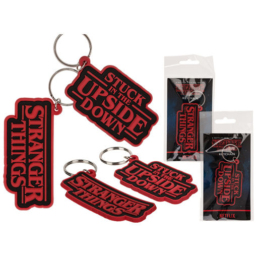 Picture of STRANGER THINGS KEYCHAIN STUCK IN THE UPSIDE DOWN